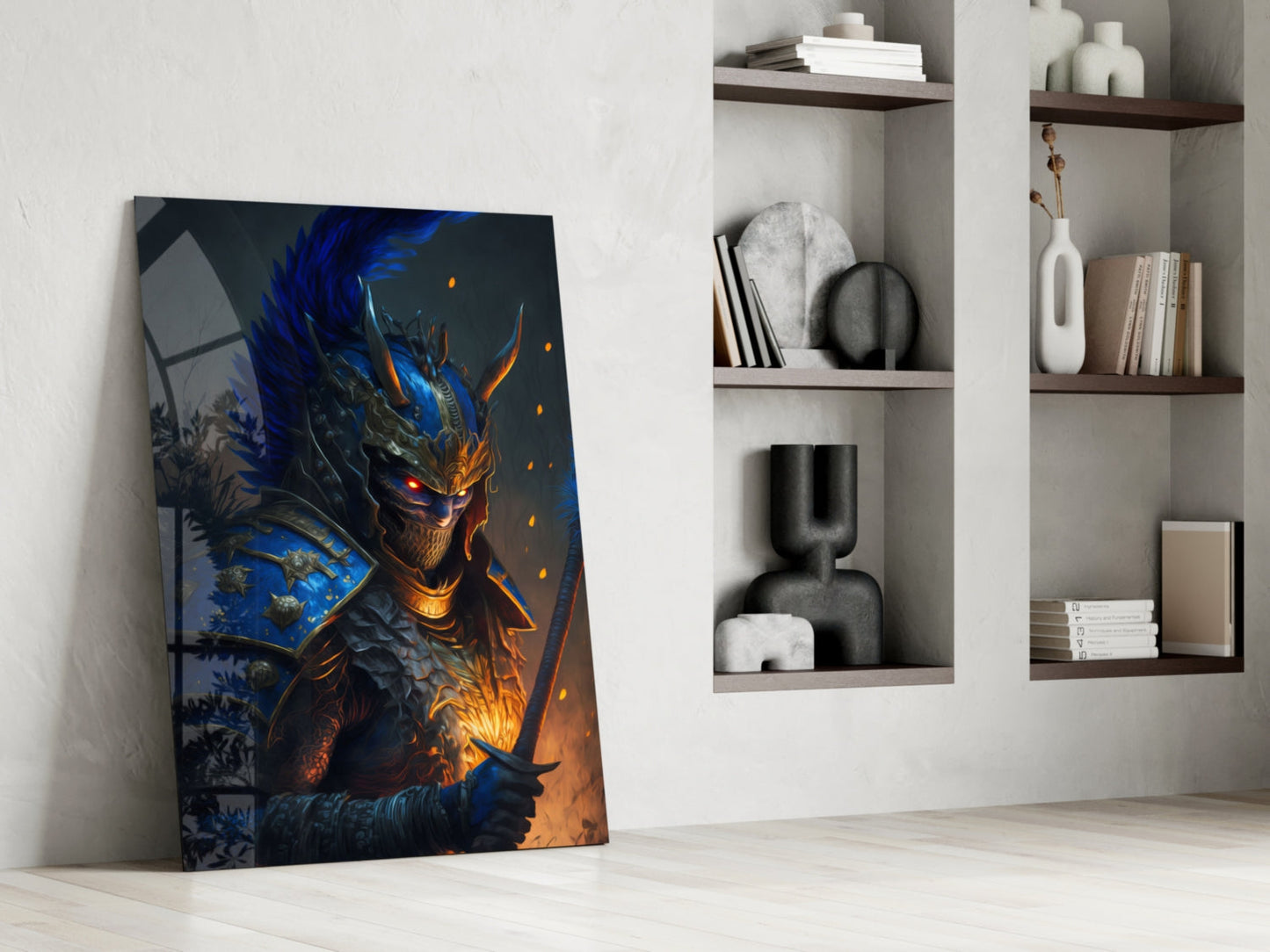 Master Warrior Glass Wall Art