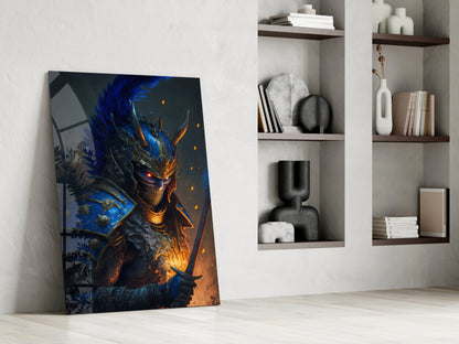 Master Warrior Glass Wall Art