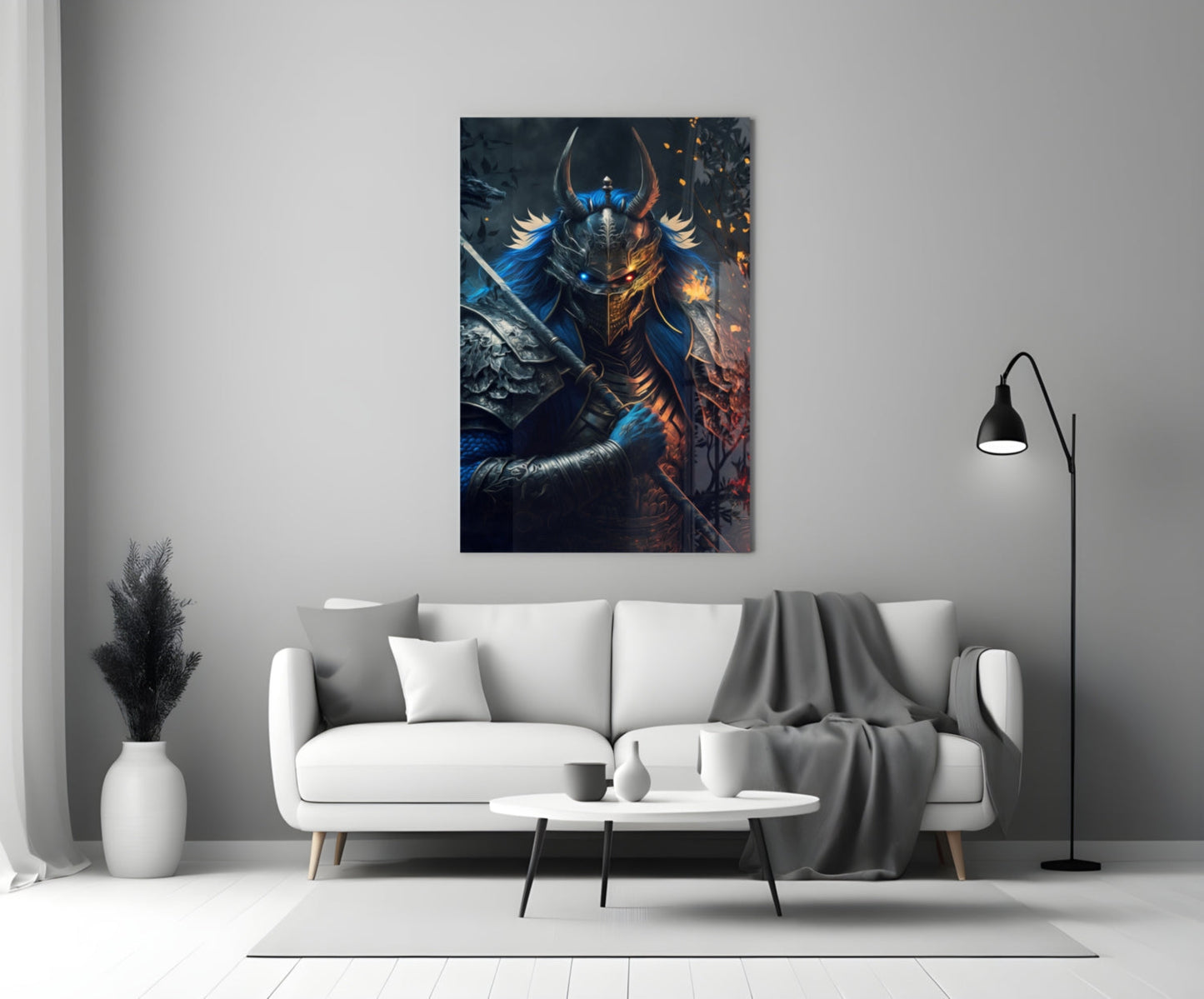 Lord Warrior Glass Wall Art
