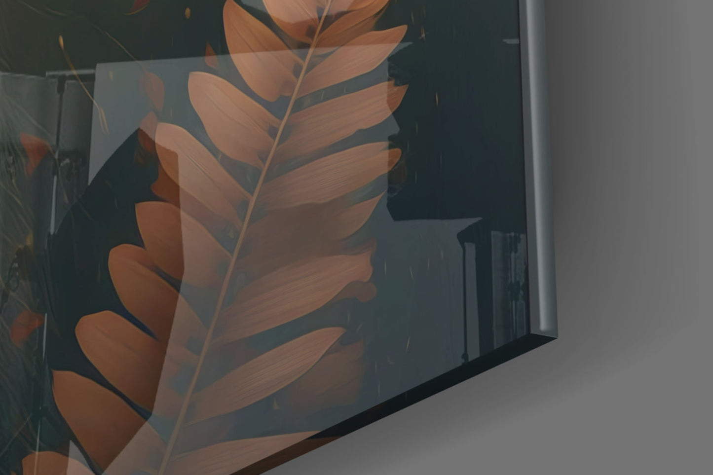 Princess of Flowers Glass Wall Art
