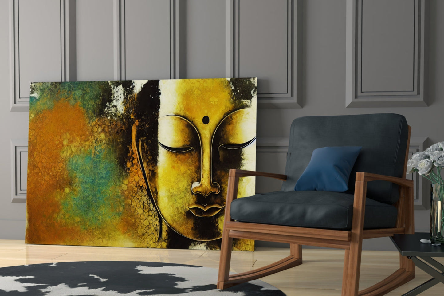 Buddha Glass Wall Art
