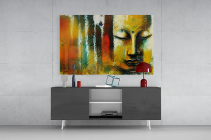 Buddha Glass Wall Art