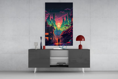 Walk to the New Life Glass Wall Art