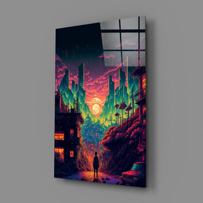 Walk to the New Life Glass Wall Art