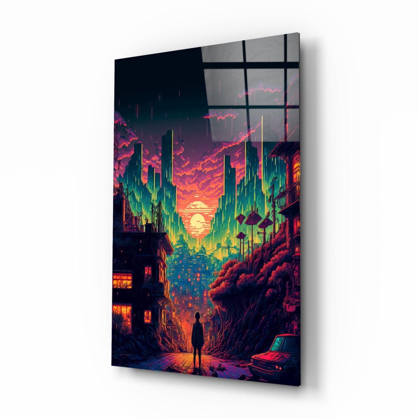 Walk to the New Life Glass Wall Art