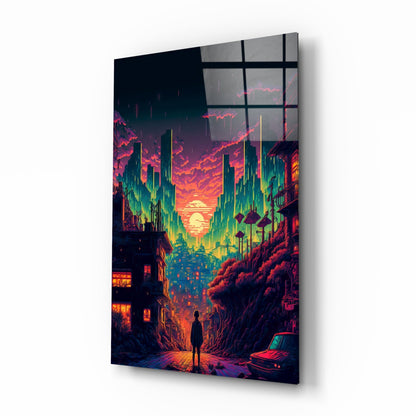 Walk to the New Life Glass Wall Art