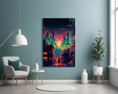 Walk to the New Life Glass Wall Art