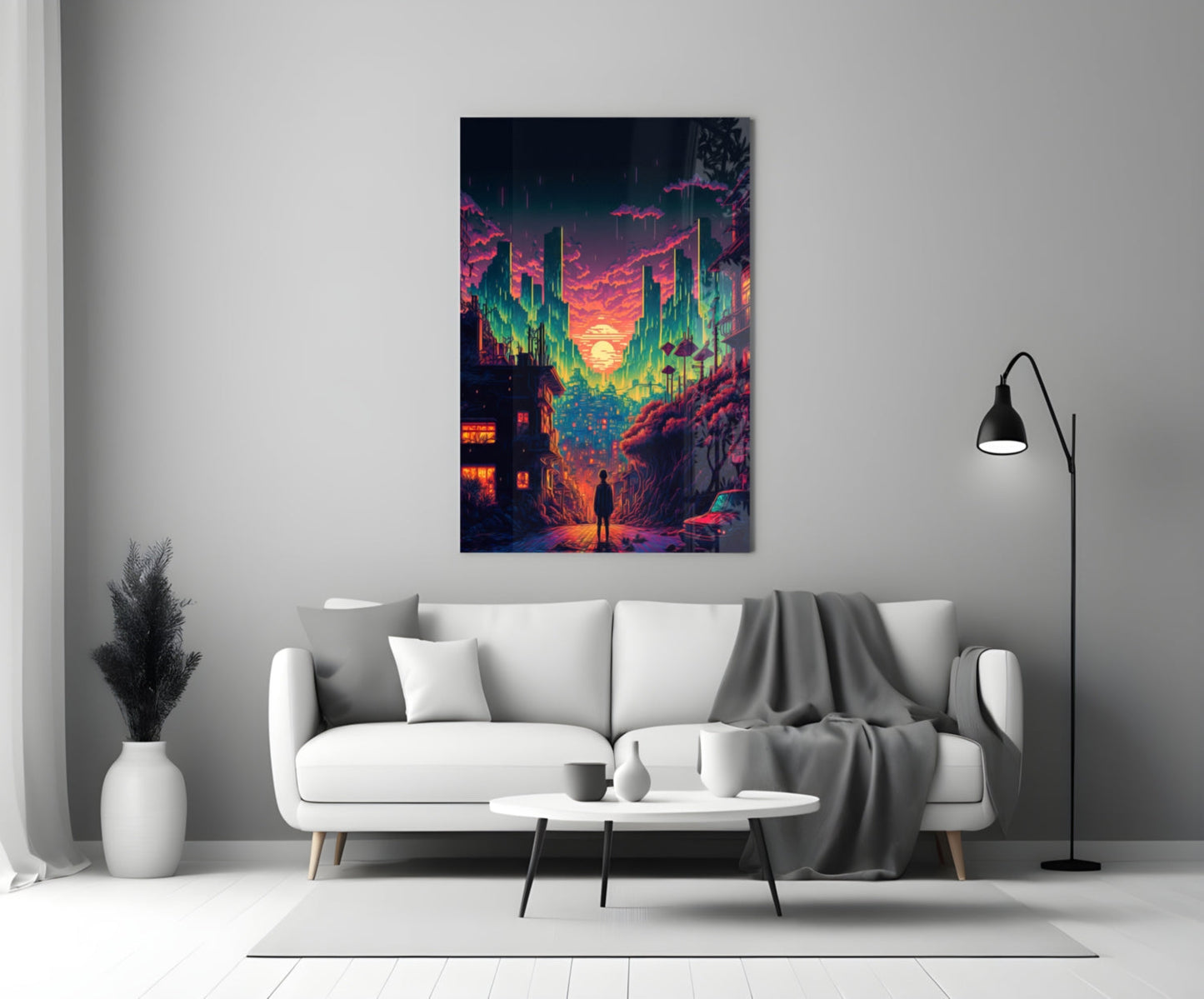Walk to the New Life Glass Wall Art
