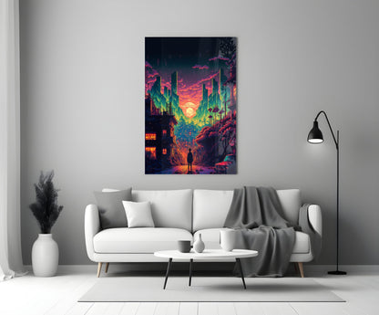 Walk to the New Life Glass Wall Art