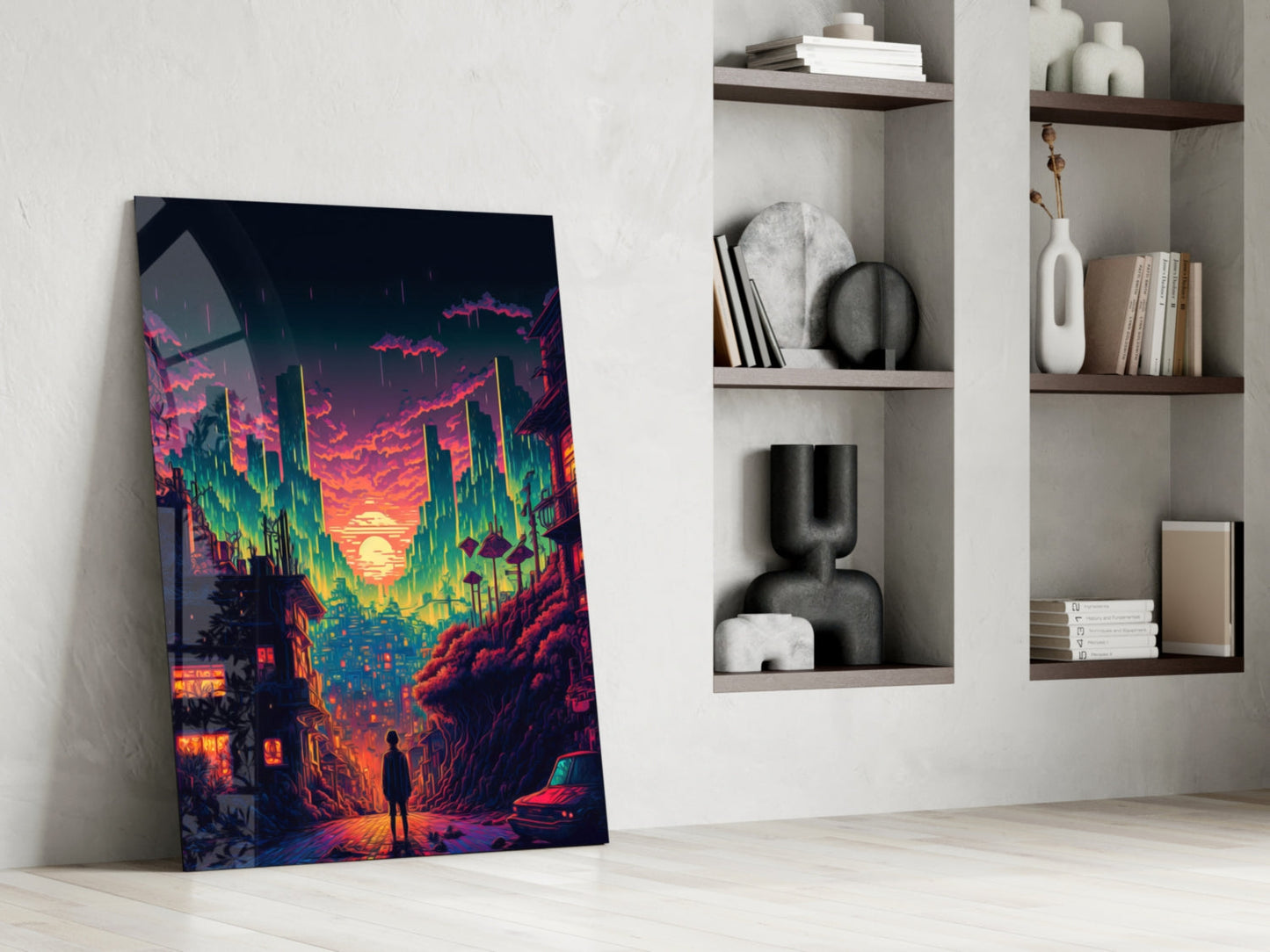 Walk to the New Life Glass Wall Art