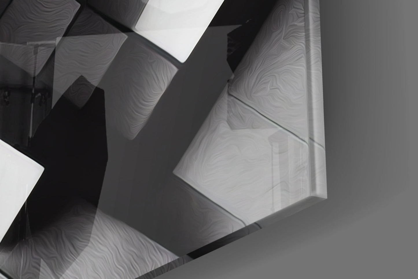 Cubic Glass Wall Art
