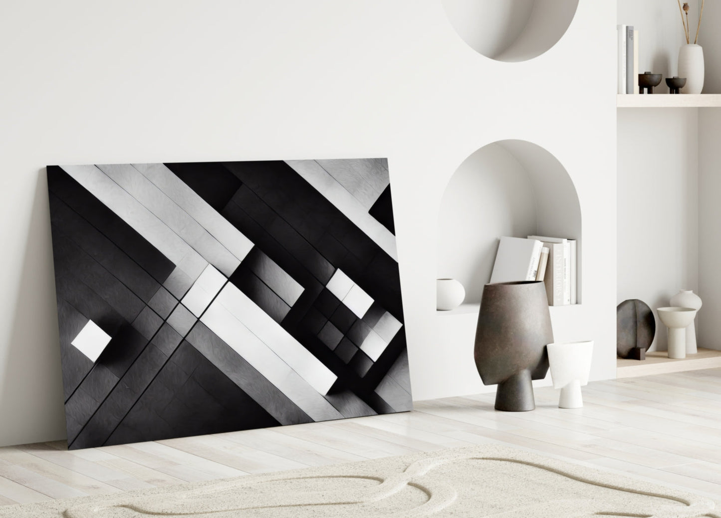 Cubic Glass Wall Art