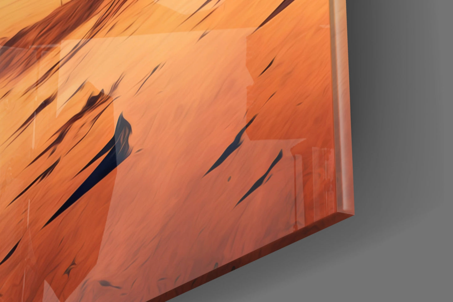 Walk on Another Planet Glass Wall Art