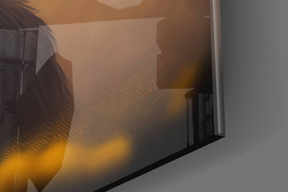 Wise Monkey Glass Wall Art