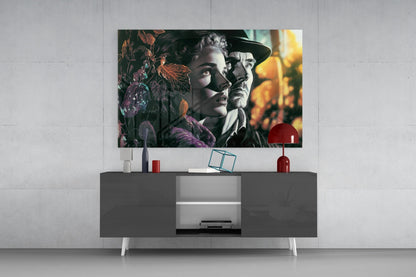 Nostalgic Scenes Glass Wall Art