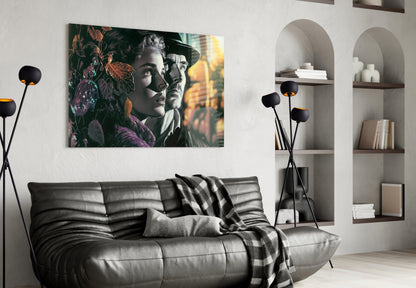 Nostalgic Scenes Glass Wall Art