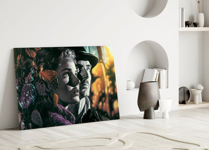 Nostalgic Scenes Glass Wall Art