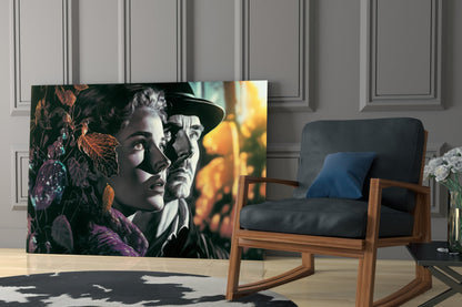 Nostalgic Scenes Glass Wall Art