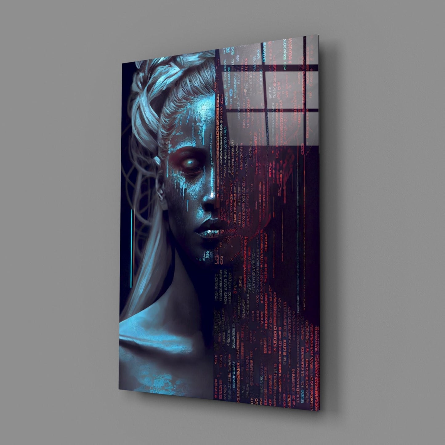 Human Software Glass Wall Art