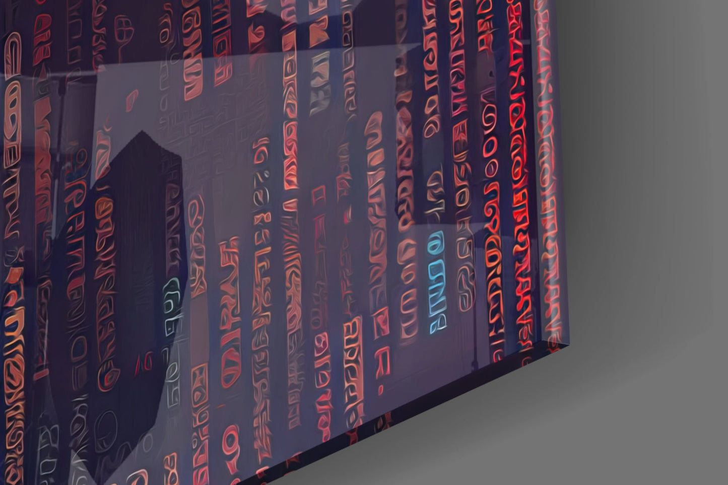 Human Software Glass Wall Art