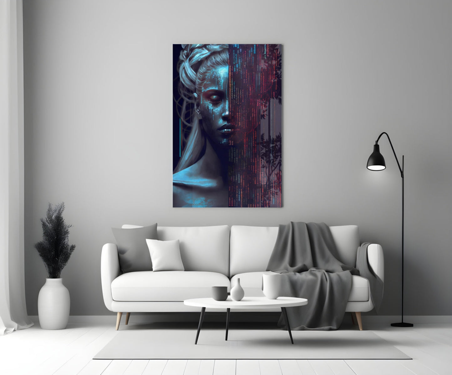 Human Software Glass Wall Art