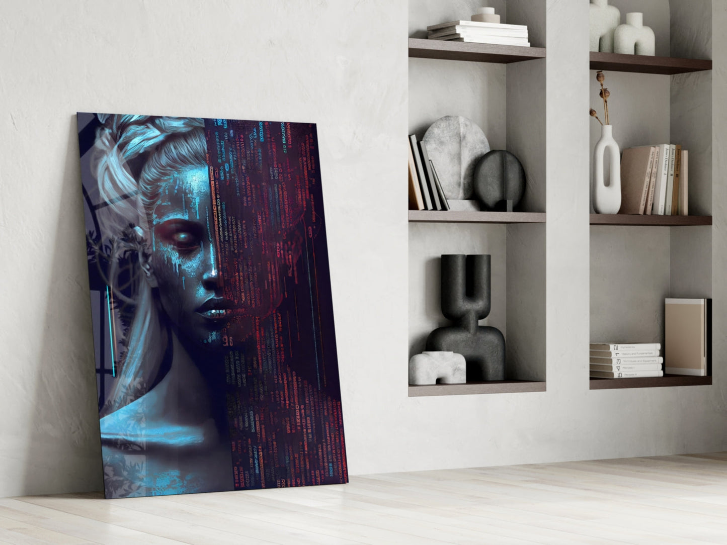 Human Software Glass Wall Art