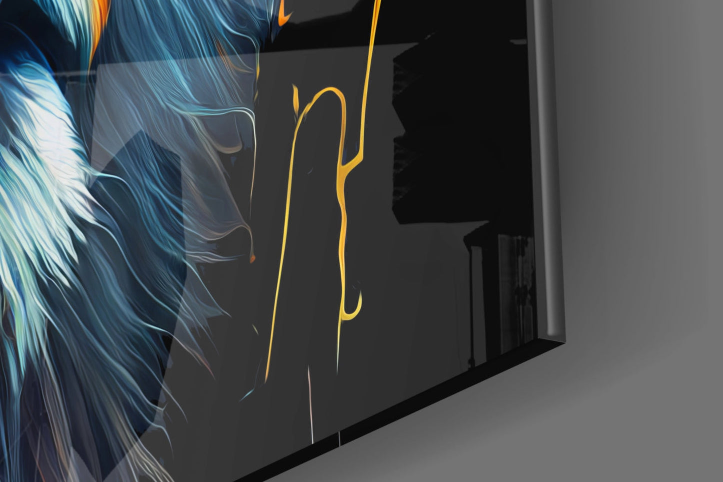 Nobility of the Lion Glass Wall Art