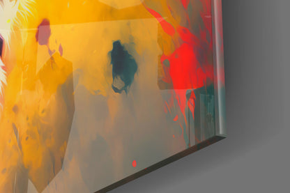 Nobility of the Lion Glass Wall Art