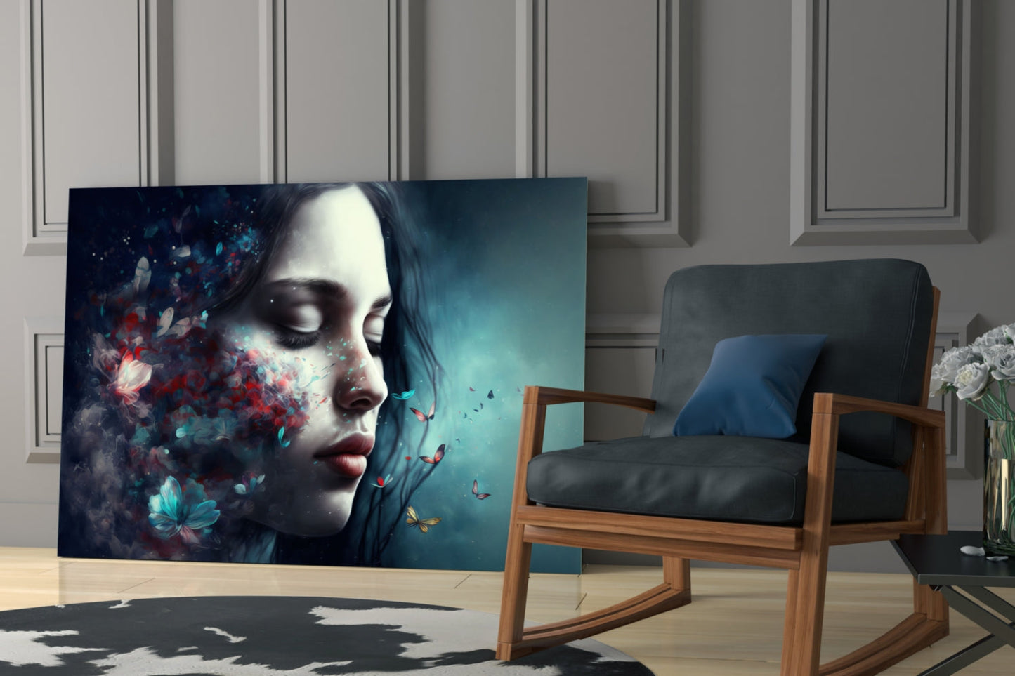 Butterfly Dreams Glass Wall Art