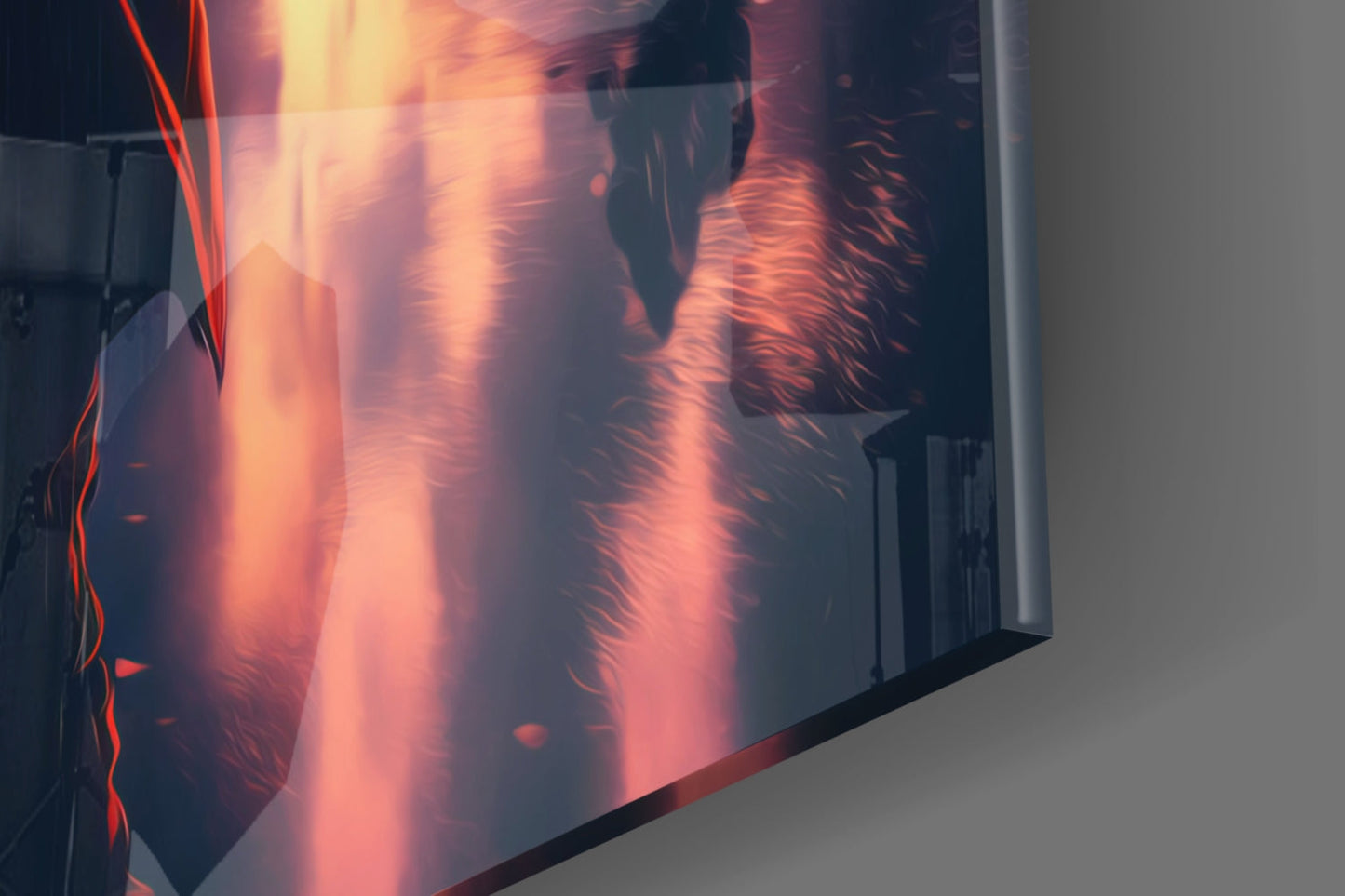 Cyberpunk Glass Wall Art