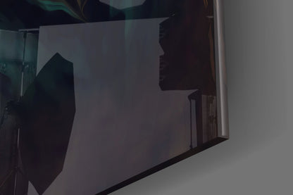 Leonardo da Vinci Portrait Glass Wall Art