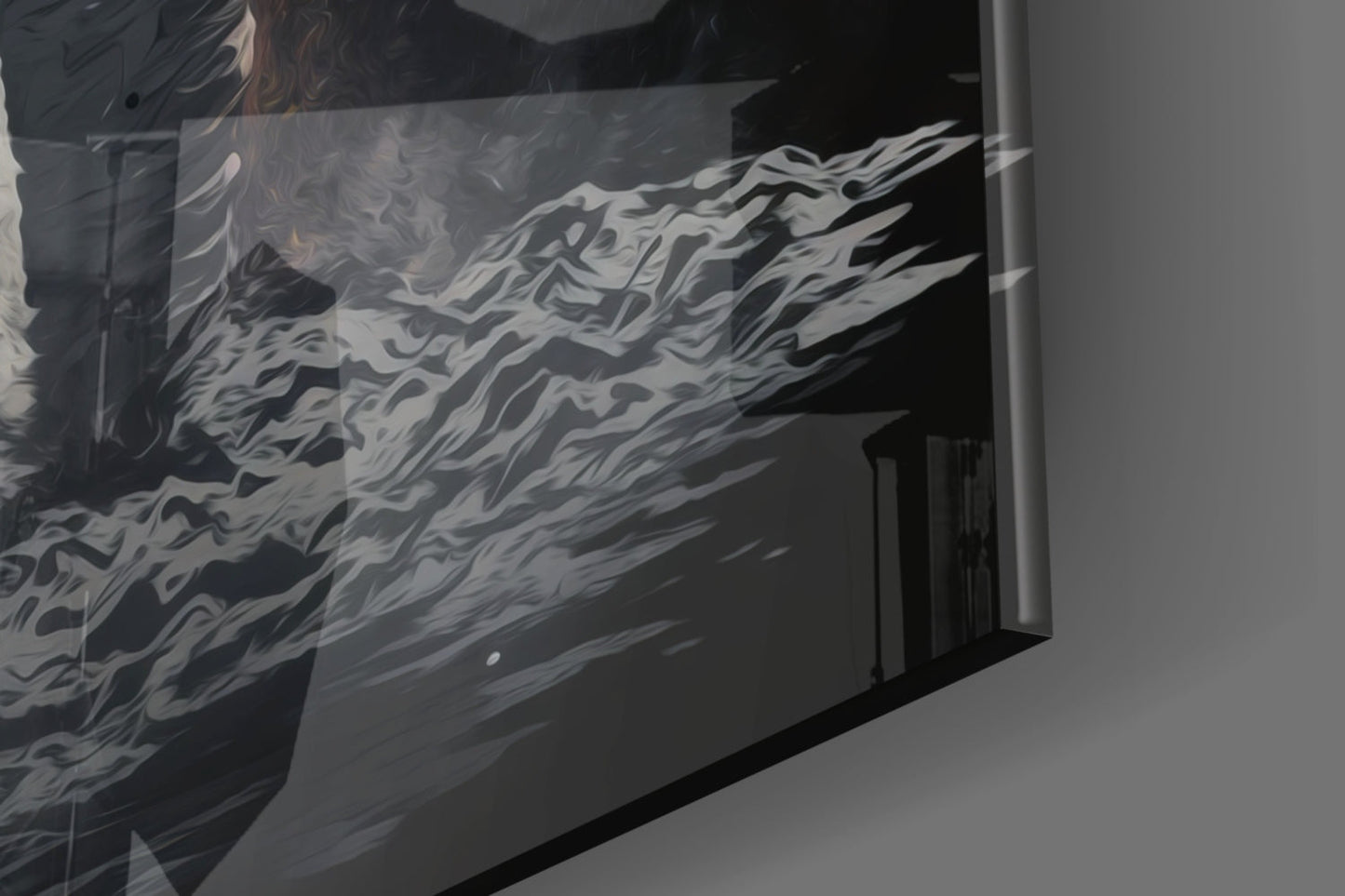 Lunar Astronaut Glass Wall Art