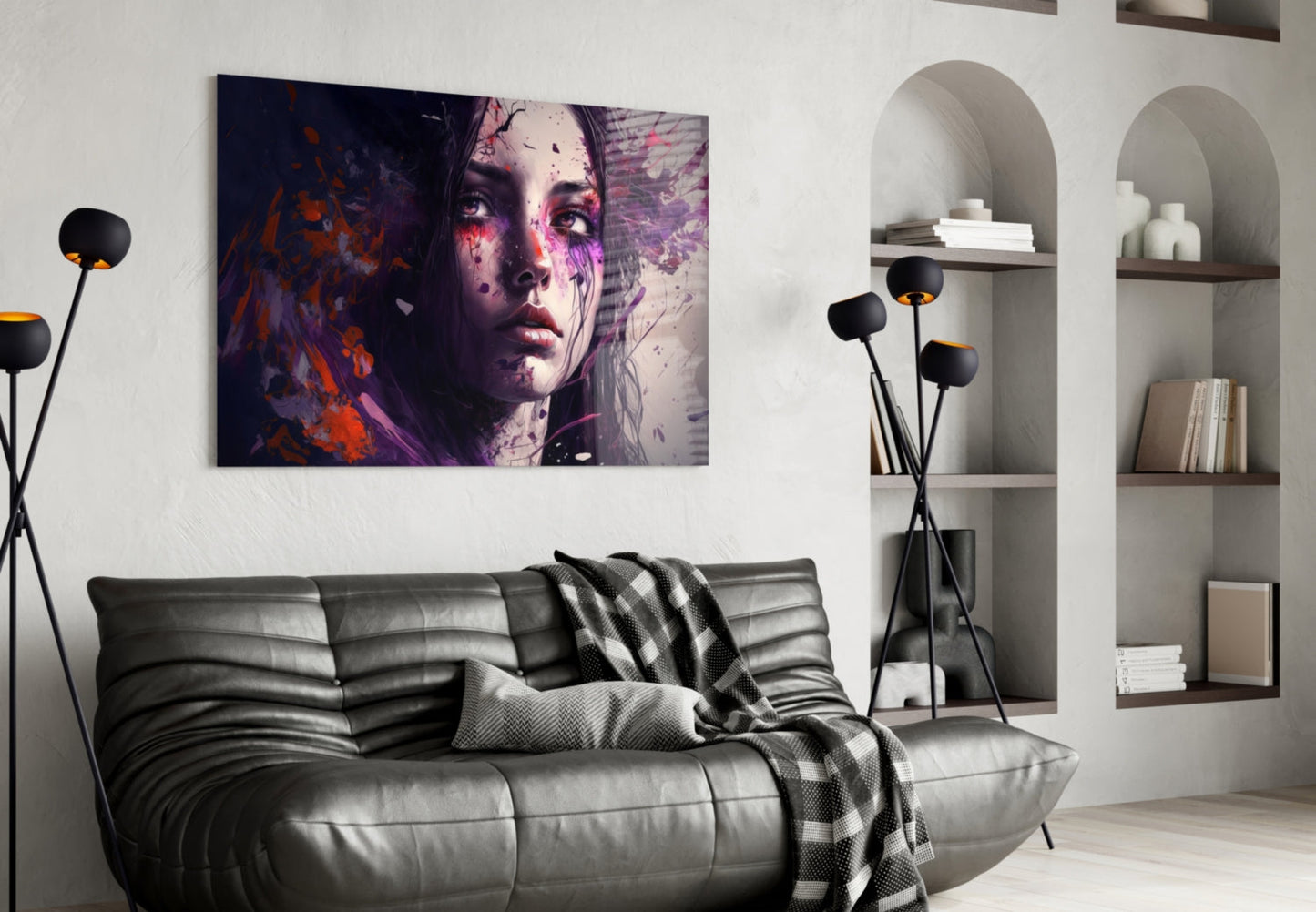 Beauty of a Sadness Glass Wall Art