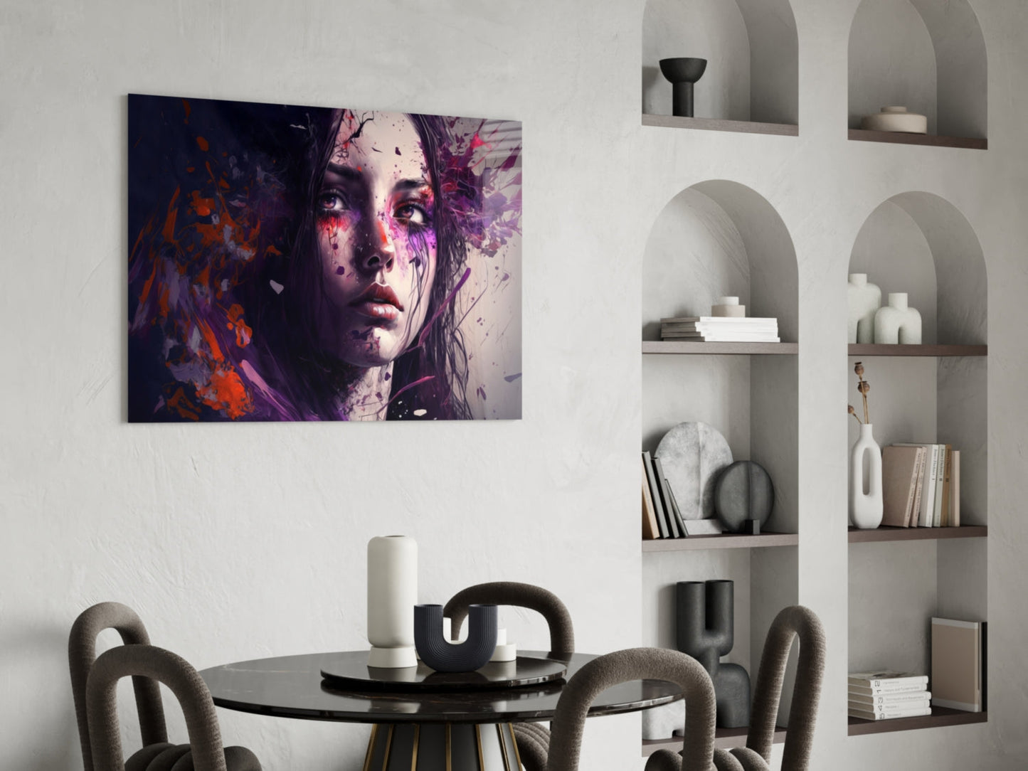 Beauty of a Sadness Glass Wall Art