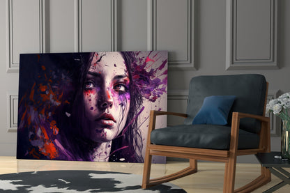 Beauty of a Sadness Glass Wall Art