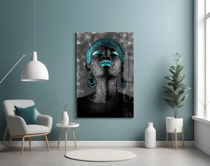 Editorial Portrait Glass Wall Art