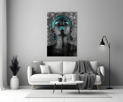 Editorial Portrait Glass Wall Art