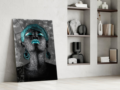 Editorial Portrait Glass Wall Art