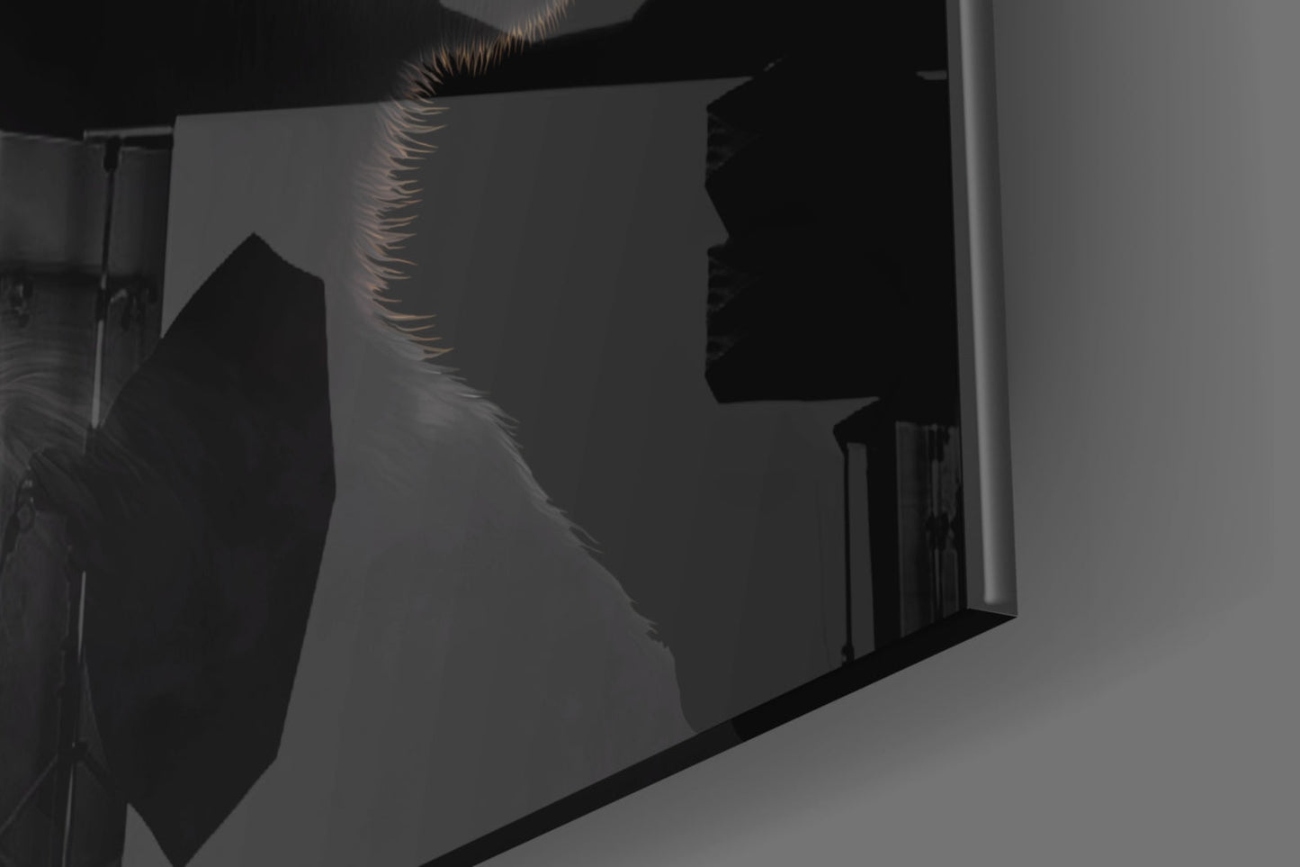 3 Wise Monkeys Glass Wall Art