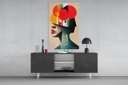 Geometric Thoughts Glass Wall Art