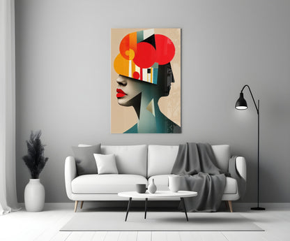Geometric Thoughts Glass Wall Art