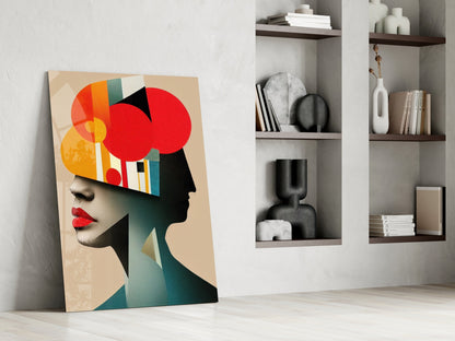 Geometric Thoughts Glass Wall Art