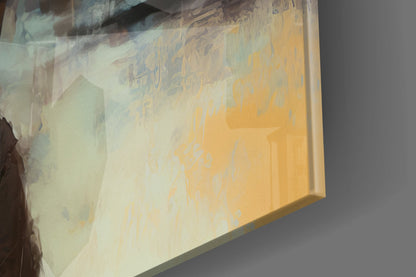 Pose Womanly Glass Wall Art
