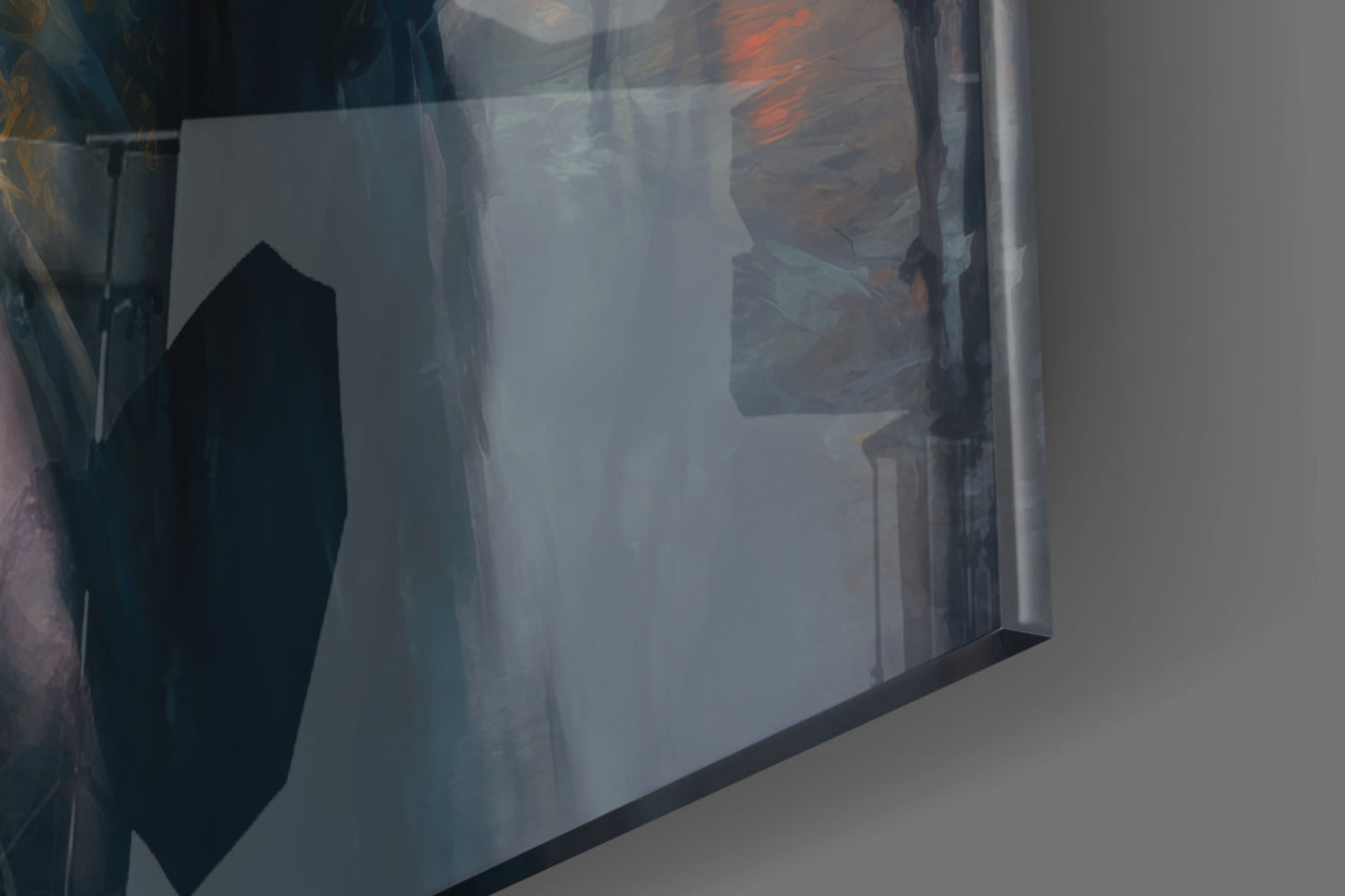 Midnight Noir Portrait Glass Wall Art