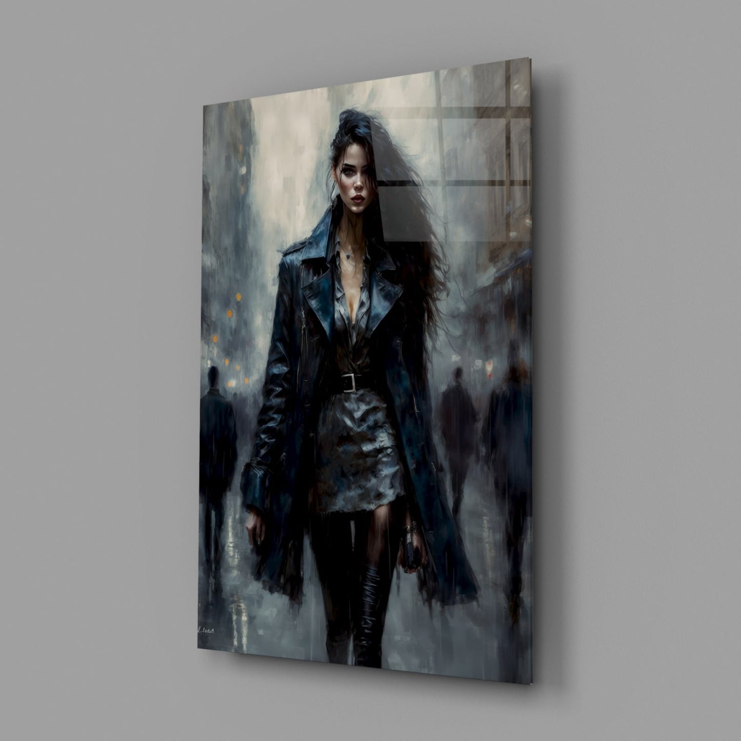 Walk Womanly Glass Wall Art