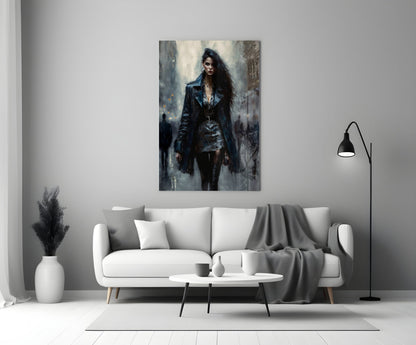 Walk Womanly Glass Wall Art