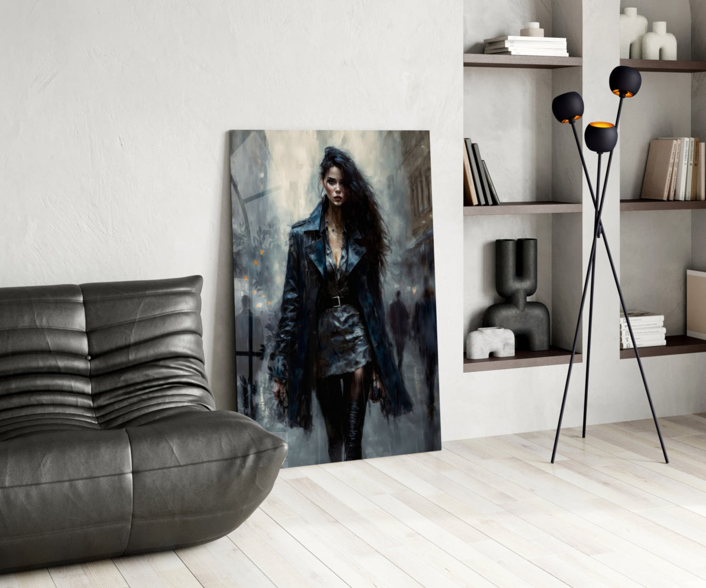 Walk Womanly Glass Wall Art