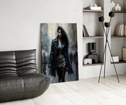 Walk Womanly Glass Wall Art