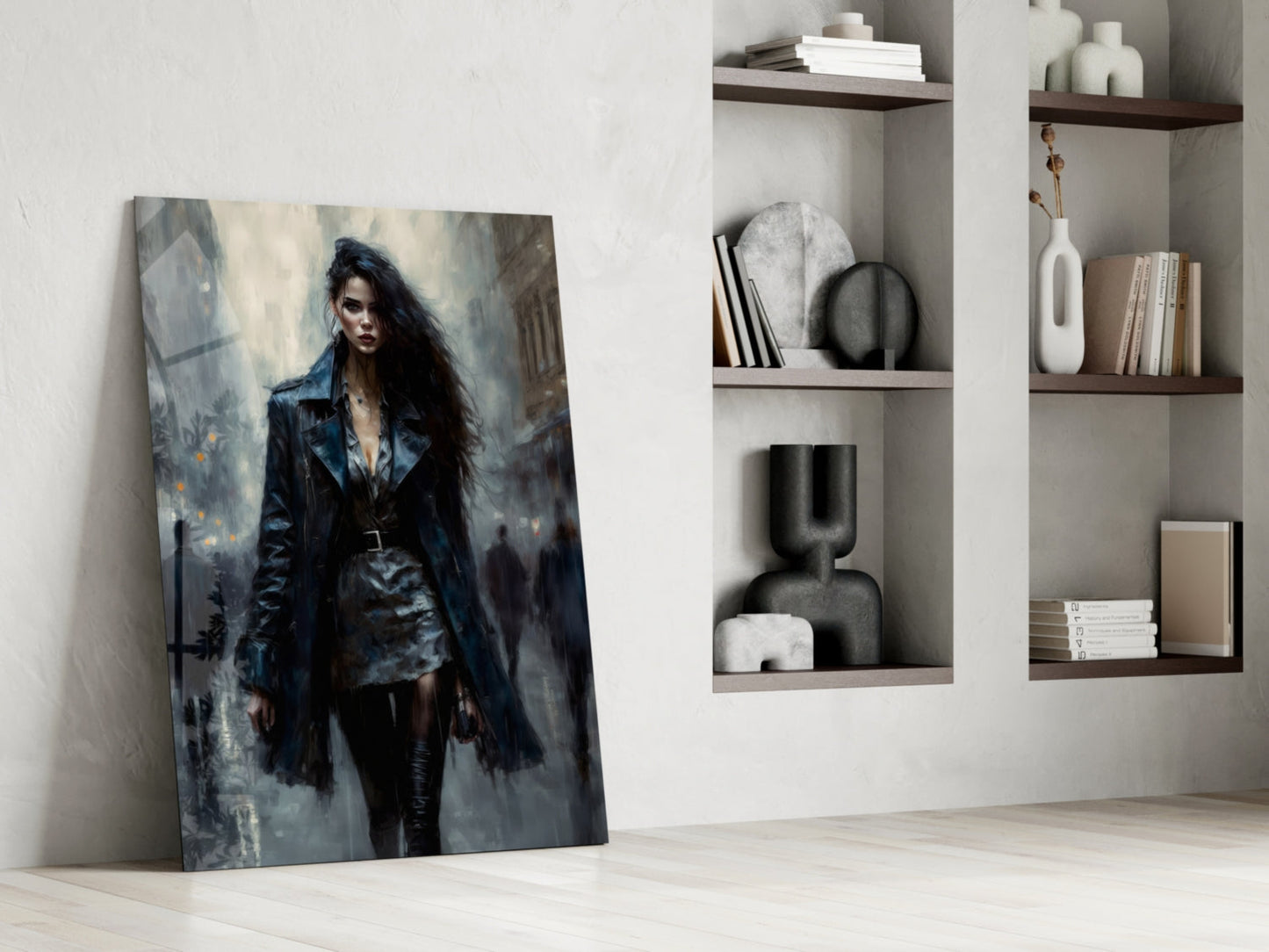 Walk Womanly Glass Wall Art