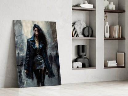 Walk Womanly Glass Wall Art